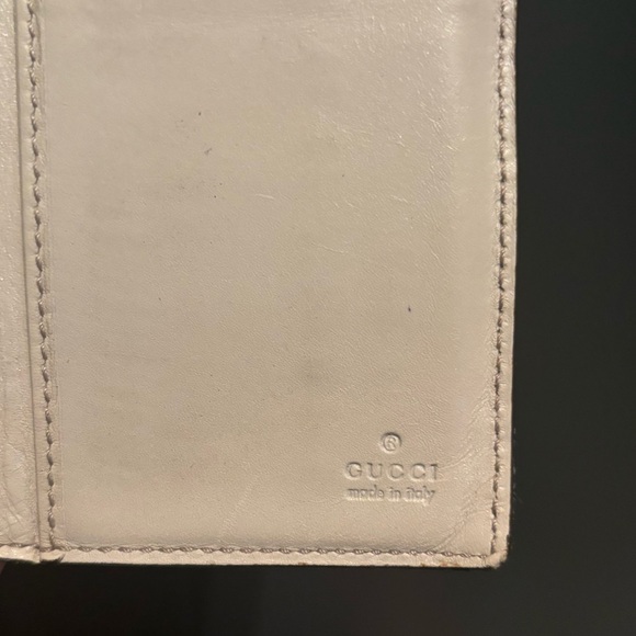 Gucci Cream Guccissima Leather Flap Continental Wallet - Picture 3 of 6